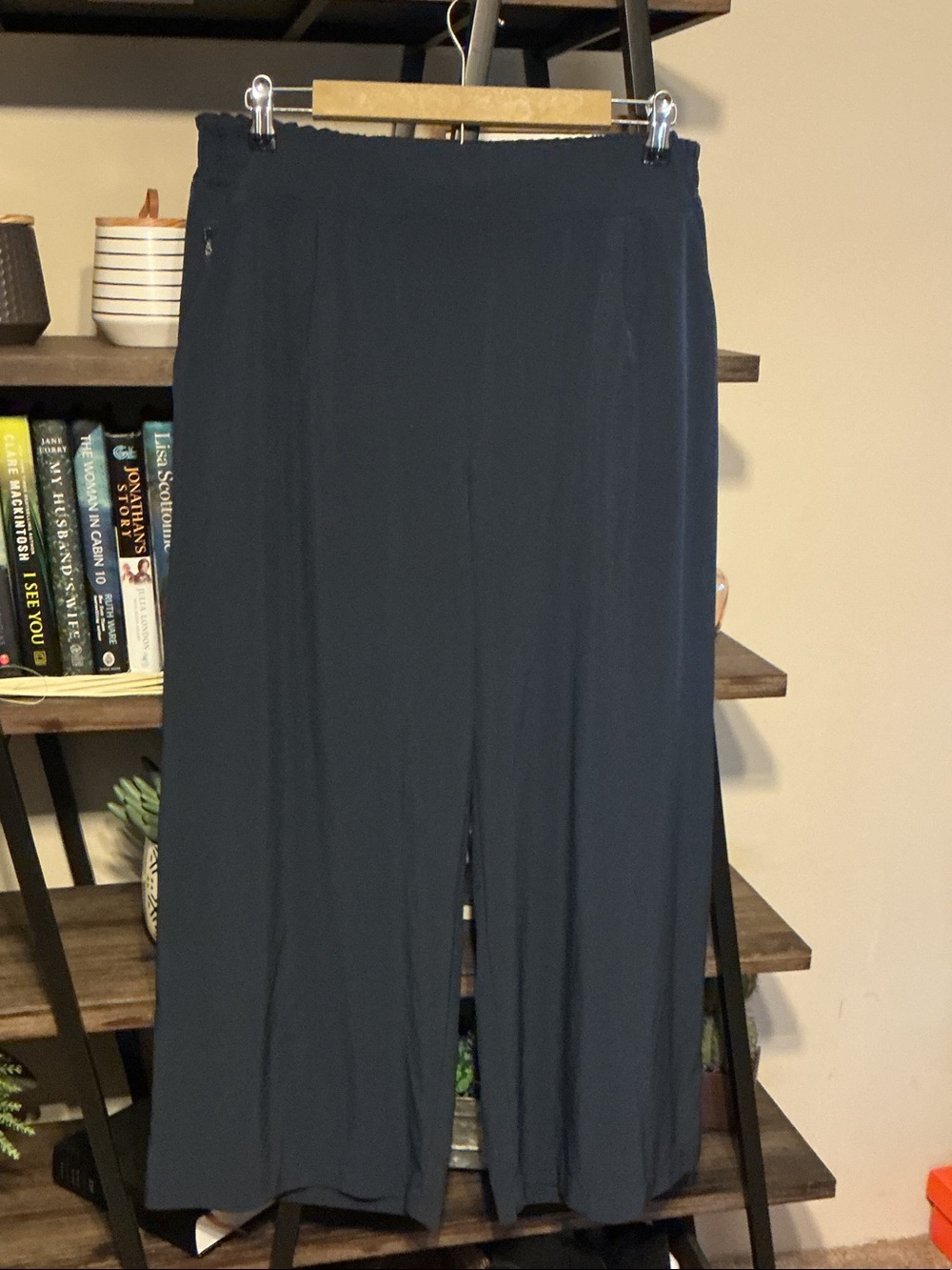 Athleta Brooklyn Wide Leg Navy Pants Size 16